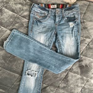 Mudd low rise fit and flare jeans